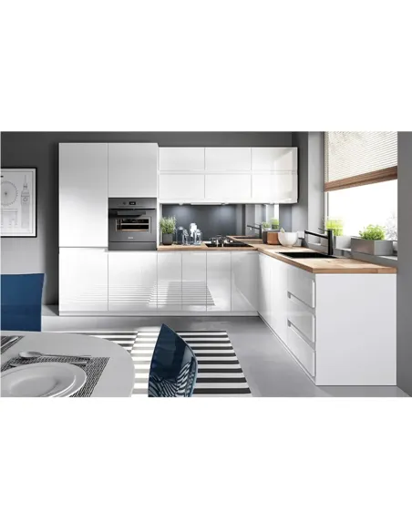 Uşă bucătărie AURORA, 44.6x71.3 cm, MDF alb lucios | MobilaOK