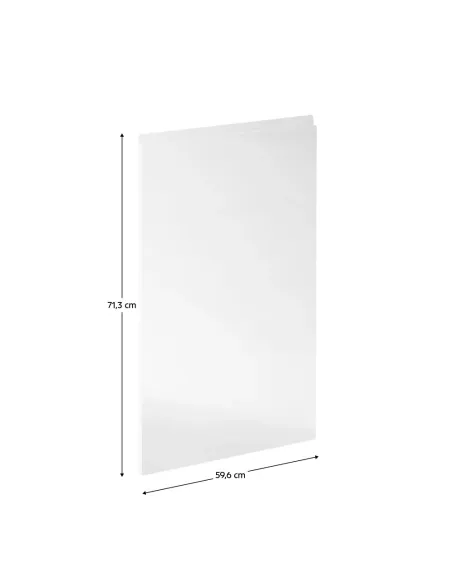 Ușă mașină de spălat vase AURORA, bucătărie, 59,6x71,3 cm, MDF alb lucios | MobilaOK