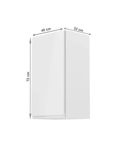 Dulap superior AURORA G40, de stânga, pentru bucătărie, 40x32x72 cm, PAL melaminat / MDF | MobilaOK