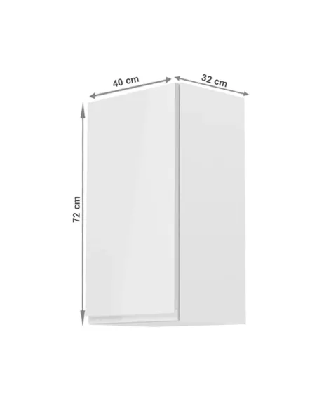 Dulap superior AURORA G40, de stânga, pentru bucătărie, 40x32x72 cm, PAL melaminat / MDF | MobilaOK