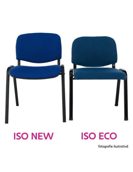 Scaun de birou ISO NEW, birou, 53x58x83 cm, textil și metal | MobilaOK