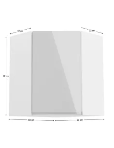 Dulap Superior, AURORA G60N, Bucătărie, 60x60x72 cm, PAL Melaminat/MDF | MobilaOK 2