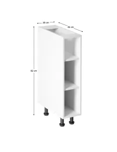 Dulap inferior, AURORA D20P, bucătărie, 20x45x82 cm, PAL melaminat/MDF | MobilaOK 2