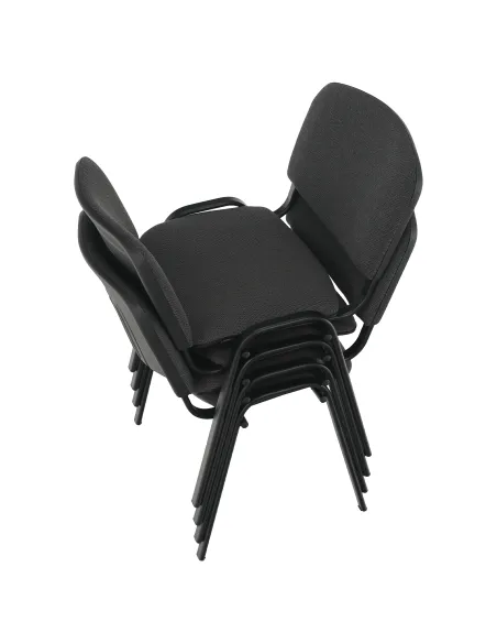 Scaun de birou ISO NEW, birou, 53x58x83 cm, textil și metal | MobilaOK