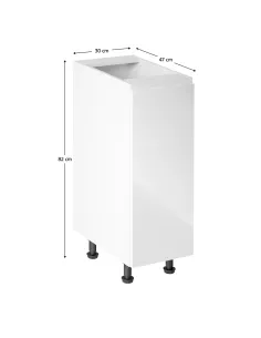 Dulap inferior AURORA D30, bucătărie, 30x47x82 cm, PAL melaminat/MDF | MobilaOK 2