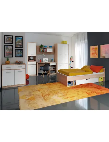 Vitrină TEYO, living/dormitor/hol, 83.4x34.3x144.7 cm, PAL melaminat | MobilaOK