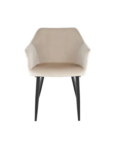 Scaun ODOVEL, living/birou, 56x63x82 cm, material bej, picioare metal | MobilaOK