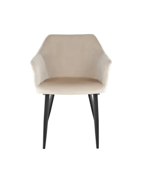 Scaun ODOVEL, living/birou, 56x63x82 cm, material bej, picioare metal | MobilaOK