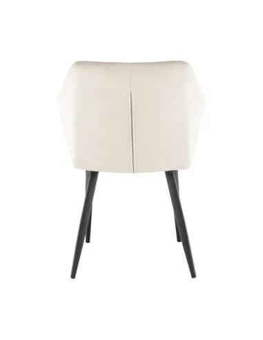 Scaun ODOVEL, living/birou, 56x63x82 cm, material bej, picioare metal | MobilaOK