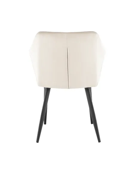 Scaun ODOVEL, living/birou, 56x63x82 cm, material bej, picioare metal | MobilaOK