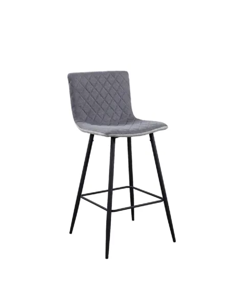 Scaun bar TORANA, bucătărie/bar, 41x52x106 cm, Ţesătură/Metal | MobilaOK