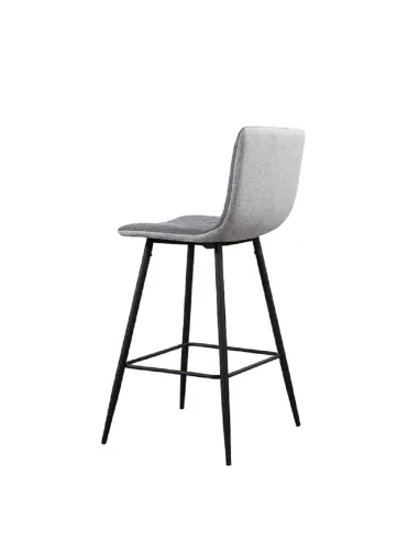 Scaun bar TORANA, bucătărie/bar, 41x52x106 cm, Ţesătură/Metal | MobilaOK