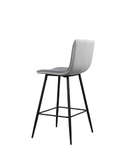 Scaun bar TORANA, bucătărie/bar, 41x52x106 cm, Ţesătură/Metal | MobilaOK