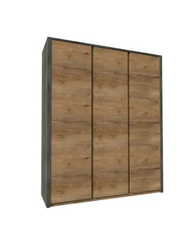 Dulap MONTANA S3D 166x197x53 cm, PAL melaminat stejar | MobilaOK