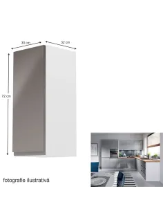Dulap Superior AURORA G30 Bucătărie 30x72x32 cm PAL Melaminat | MobilaOK 2