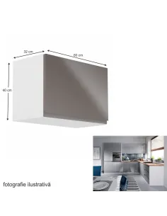 Dulap Superior, AURORA G60K, bucătărie/living, 60x40x32 cm, PAL melaminat/MDF | MobilaOK 2