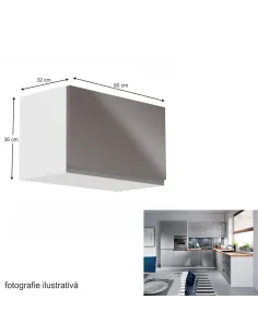 Dulap superior AURORA G60KN, bucătărie, 60x36x32 cm, PAL melaminat | MobilaOK 2