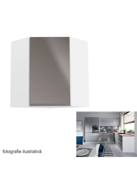 Dulap superior de colț AURORA G60N, bucătărie, 60x72x60 cm, PAL melaminat/MDF | MobilaOK