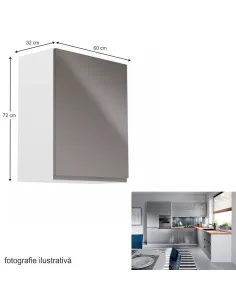 Dulap Superior, AURORA G601F, bucătărie, 60x72x32 cm, PAL melaminat | MobilaOK 2