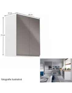 Dulap superior, AURORA G602F, bucatarie, 60x72x32 cm, PAL melaminat | MobilaOK 2