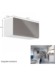 Dulap superior, AURORA G80K, bucătărie, 80x36x32 cm, PAL melaminat/MDF | MobilaOK 2