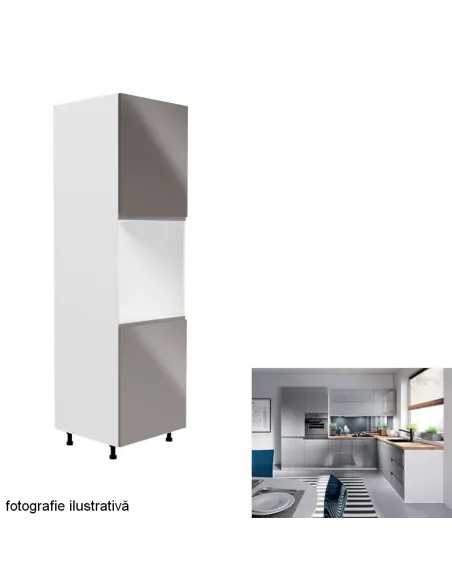 Dulap pentru alimente AURORA D60P, bucătărie, 60x212x58 cm, PAL melaminat | MobilaOK