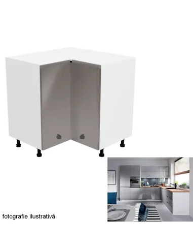 Dulap de colț AURORA D90N bucătărie 79/90x82x79/90 cm PAL melaminat | MobilaOK