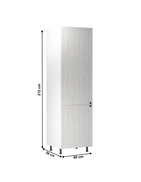 Dulap Bucătărie PROVANCE D60R, 60x212x58 cm, PAL Melaminat Alb/Pin Andersen | MobilaOK