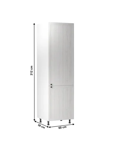 Dulap pentru alimente PROVANCE D60R, bucătărie, 60x212x58 cm, PAL melaminat alb/pin andersen | MobilaOK