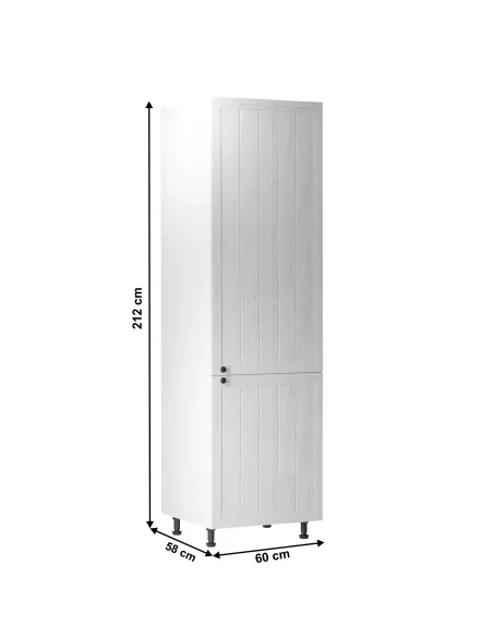 Dulap pentru alimente PROVANCE D60R, bucătărie, 60x212x58 cm, PAL melaminat alb/pin andersen | MobilaOK