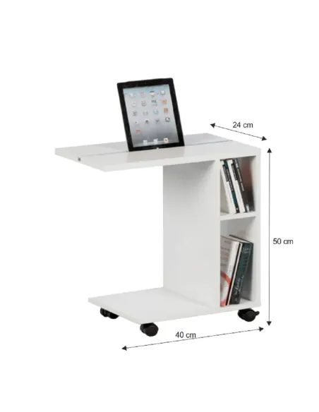 Măsuță auxiliară NIDEN living 40x50x24 cm PAL înfoliat | MobilaOK