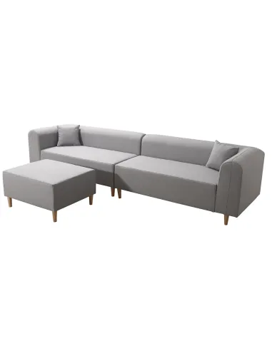 Taburet BROKEN, living, 76x41x63 cm, textil Chester/lemn | MobilaOK