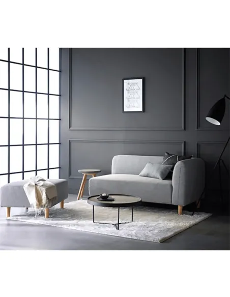 Taburet BROKEN, living, 76x41x63 cm, textil Chester/lemn | MobilaOK