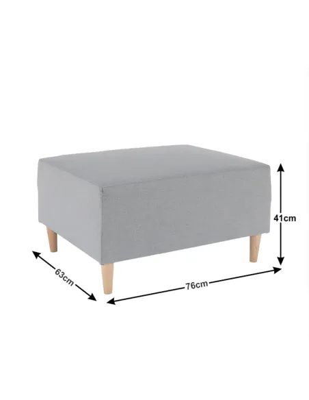 Taburet BROKEN, living, 76x41x63 cm, textil Chester/lemn | MobilaOK
