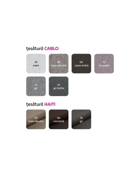 Canapea extensibilă, material textil gri-negru, stânga, LAUREL | MobilaOK