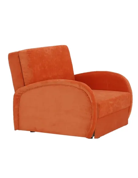 Fotoliu extensibil MILI 1, living, 95x100x81 cm, textil portocaliu | MobilaOK