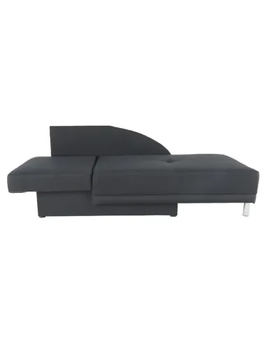 Canapea extensibilă, material textil gri-negru, stânga, LAUREL | MobilaOK