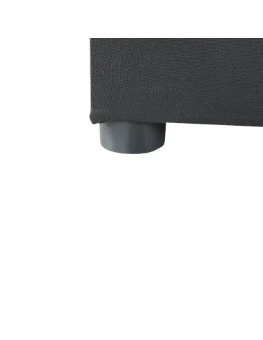 Canapea extensibilă, material textil gri-negru, stânga, LAUREL | MobilaOK