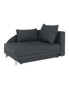 Canapea extensibilă, material textil gri-negru, dreapta, LAUREL | MobilaOK