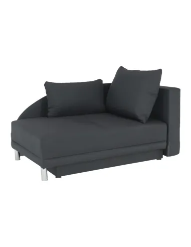 Canapea extensibilă, material textil gri-negru, dreapta, LAUREL | MobilaOK