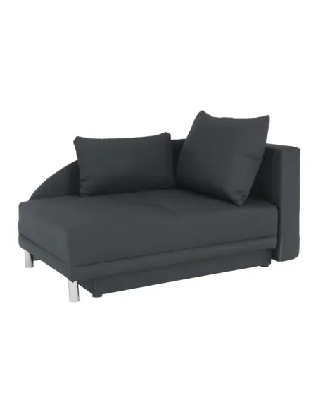 Canapea extensibilă, material textil gri-negru, dreapta, LAUREL | MobilaOK