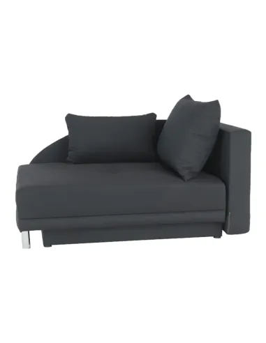Canapea extensibilă, material textil gri-negru, dreapta, LAUREL | MobilaOK
