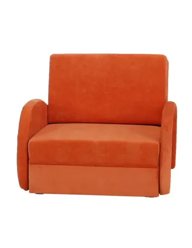 Fotoliu extensibil MILI 1, living, 95x100x81 cm, textil portocaliu | MobilaOK