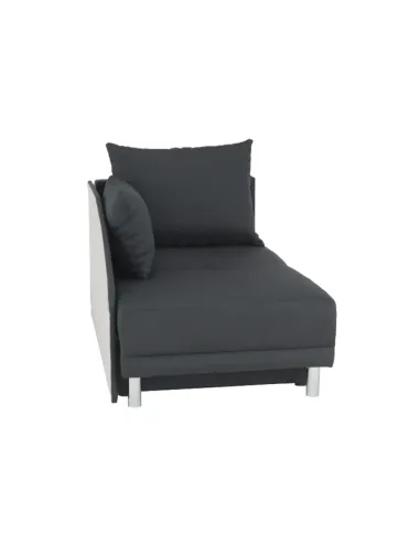Canapea extensibilă, material textil gri-negru, dreapta, LAUREL | MobilaOK