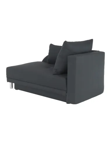 Canapea extensibilă, material textil gri-negru, dreapta, LAUREL | MobilaOK