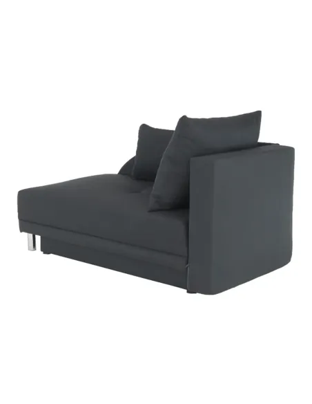 Canapea extensibilă, material textil gri-negru, dreapta, LAUREL | MobilaOK