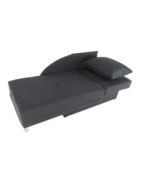 Canapea extensibilă, material textil gri-negru, dreapta, LAUREL | MobilaOK
