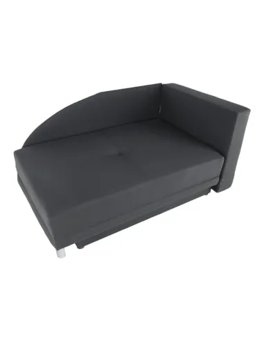Canapea extensibilă, material textil gri-negru, dreapta, LAUREL | MobilaOK