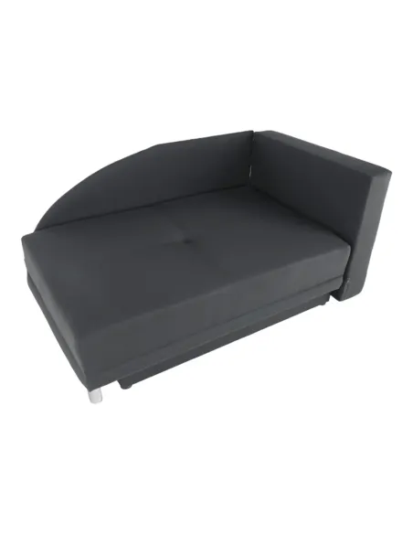 Canapea extensibilă, material textil gri-negru, dreapta, LAUREL | MobilaOK