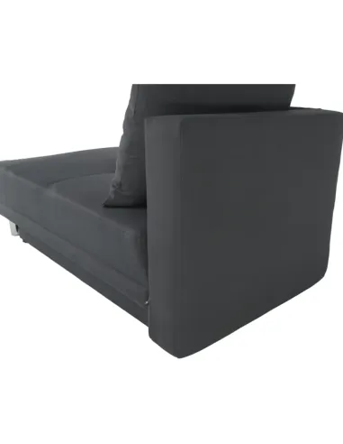 Canapea extensibilă, material textil gri-negru, dreapta, LAUREL | MobilaOK